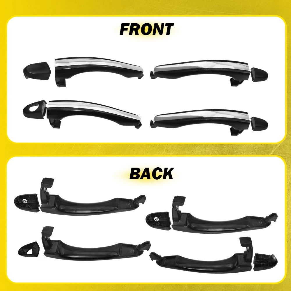 4pcs For 2006-2011 Hyundai Azera Front Rear LH+RH Primed Outside Door Handle EOA 6B93BC-57