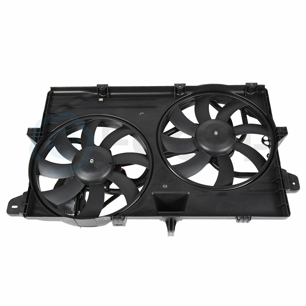 Radiator Condenser Cooling Fan Assembly For 2011 2012 2013 2014 Ford Edge 3.7L 6B93BC-57