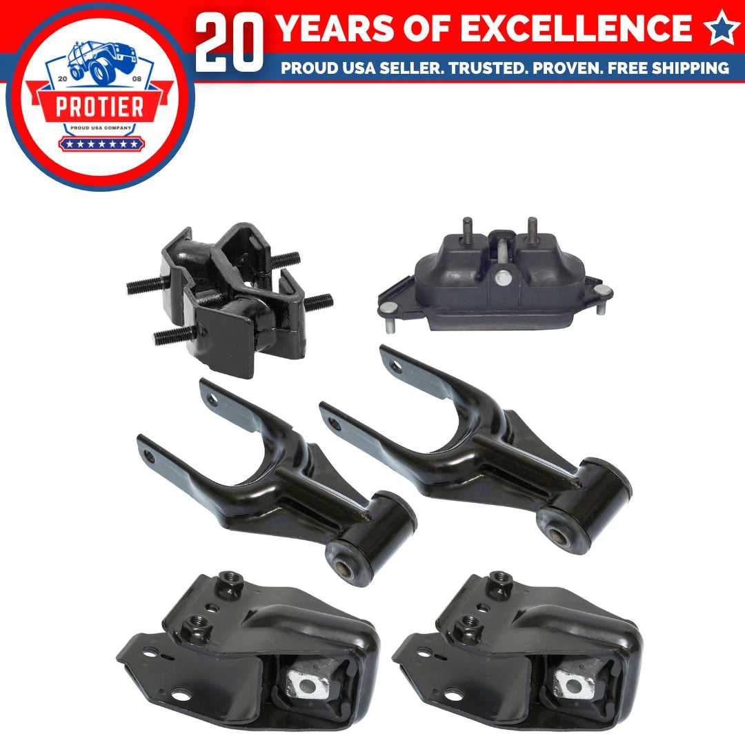 Motor & Trans Mount 6PCS Set for 2006-2011 Chevrolet Impala / Monte Carlo 3.5L 6B93BC-57