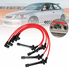 10.2mm Spark Plug Wires Set For 1994 95 96 97 98-2002 HONDA ACCORD SOHC L4 EOA 6B93BC-57