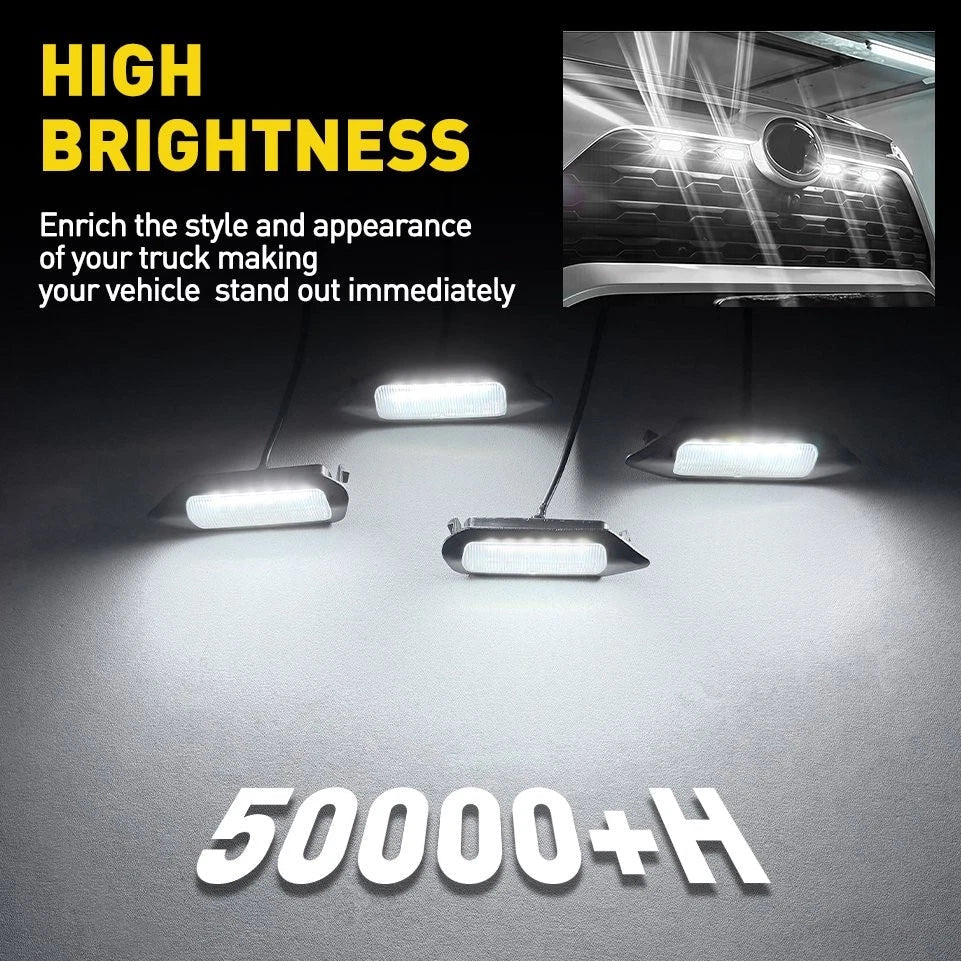 Front Bumper Grille Fog Light Lamp For Toyota RAV4 19-24 LE SE XLE XSE Limited A 6B93BC-57