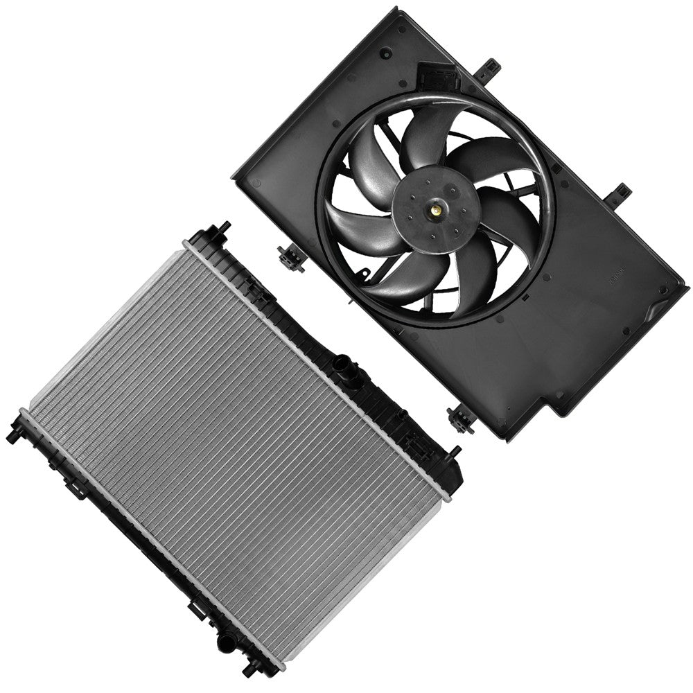 Electric Radiator Cooling Fan Kit For 2011 2012 2013 2014 2015-2018 Ford Fiesta 6B93BC-57