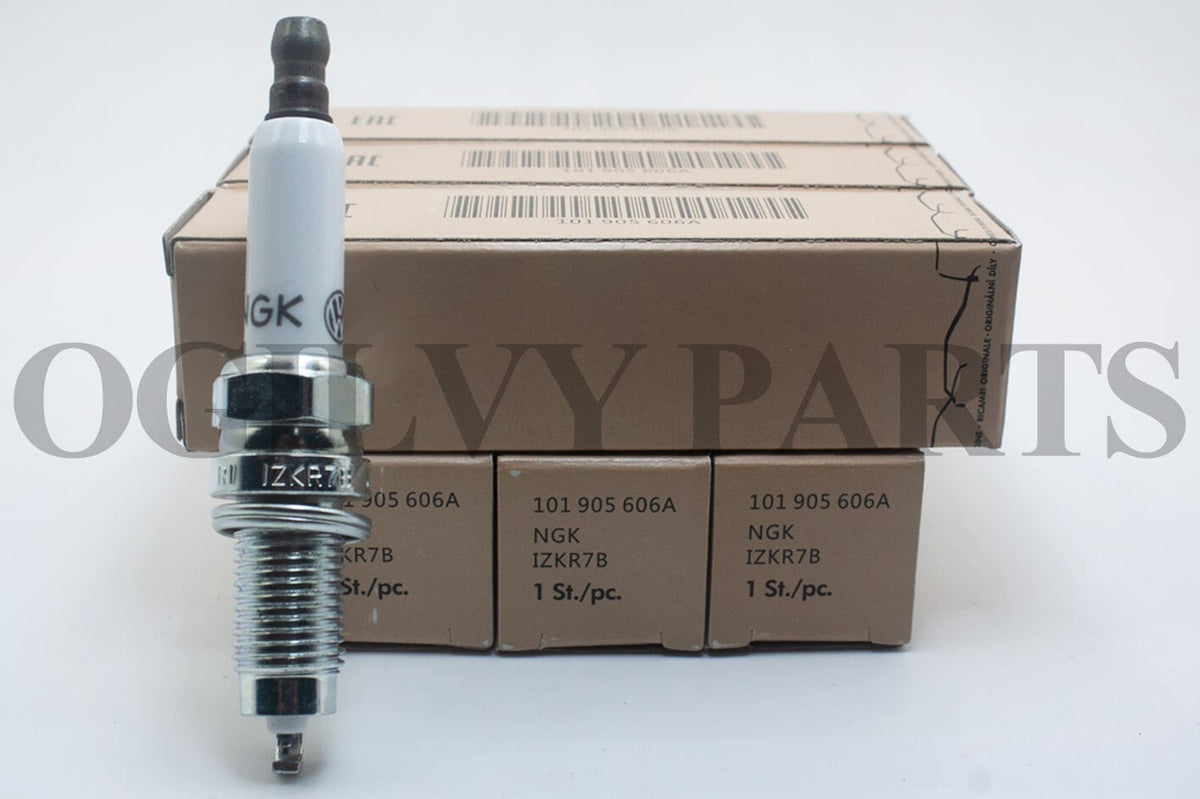 6Pack 101905606A OEM For Audi Porsche Volkswagen Engine Iridium SparkPlug IZKR7B