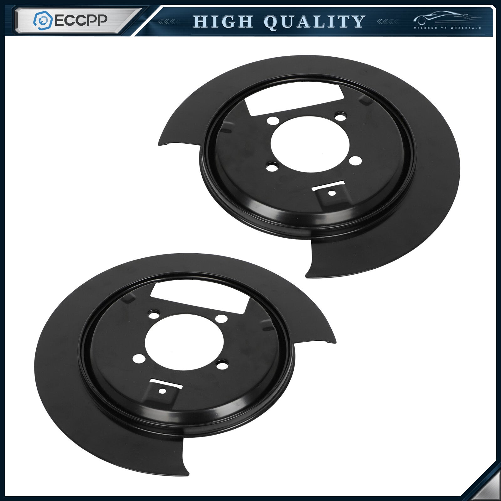 For 4WD 1998-04 Chevy S10 GMC Sonoma Rear Brake Dust Shield Set 6B93BC-57