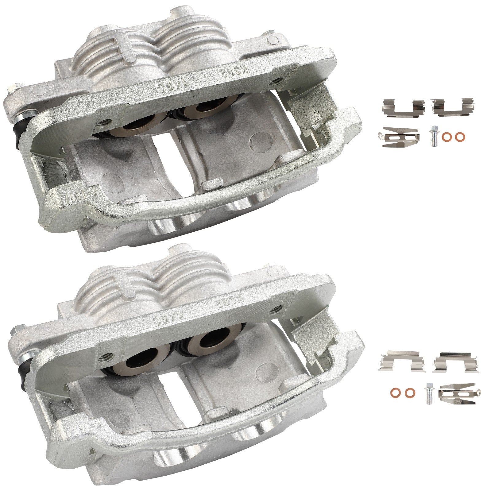 Front Left Right Brake Calipers 2Pcs For 2003-2004 Ford Mustang 18B4839, 18B4838 6B93BC-57
