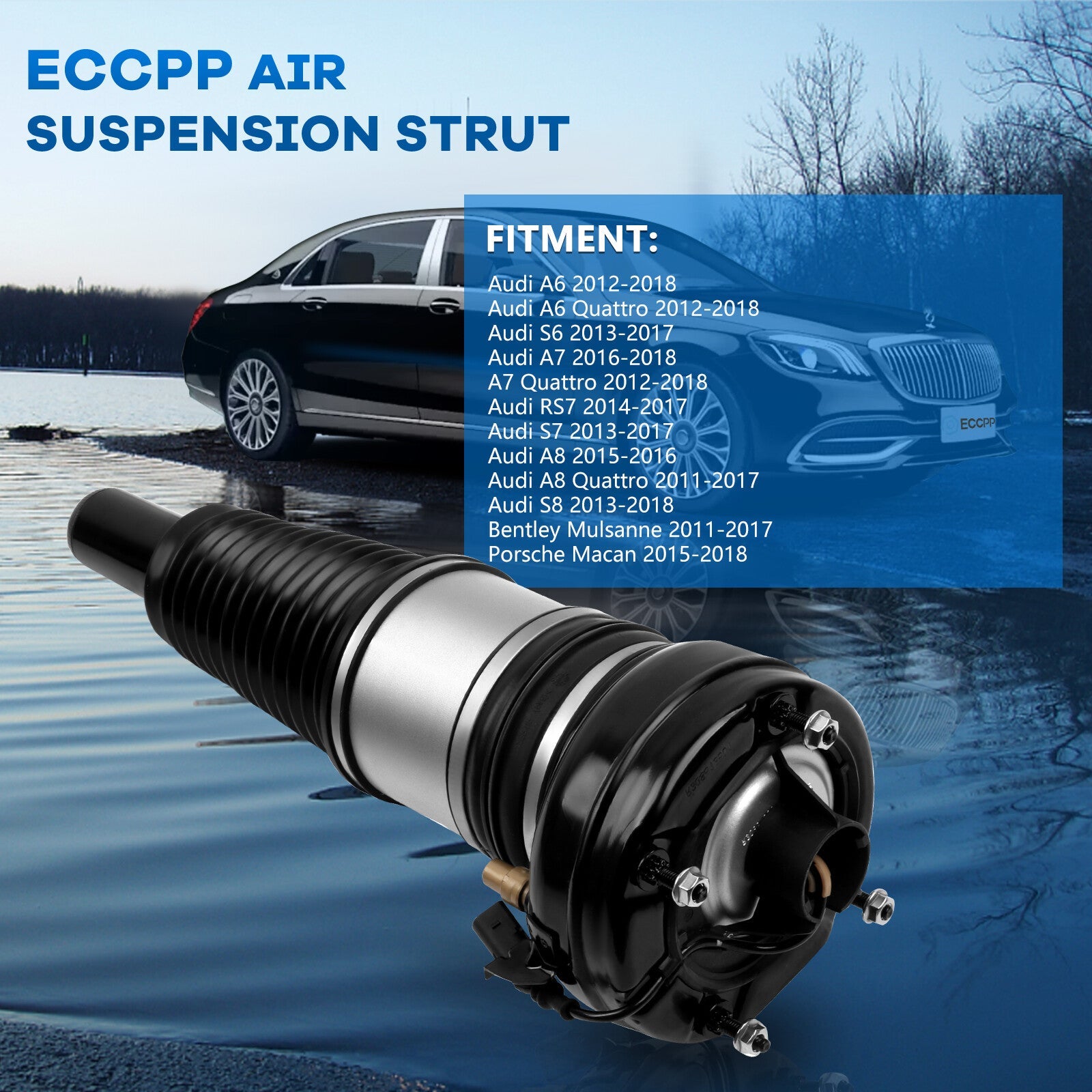 Front Pair Air Suspension Shocks For Audi A6 C7 A7 A8 D4, Bentley Mulsanne 6B93BC-57
