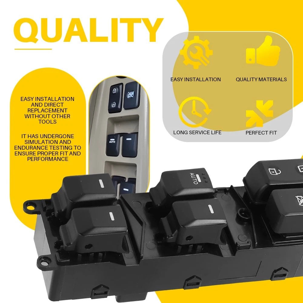 For 2012-2015 Kia Rio Front Left Driver Master Power Window Control Switch EOA 6B93BC-57