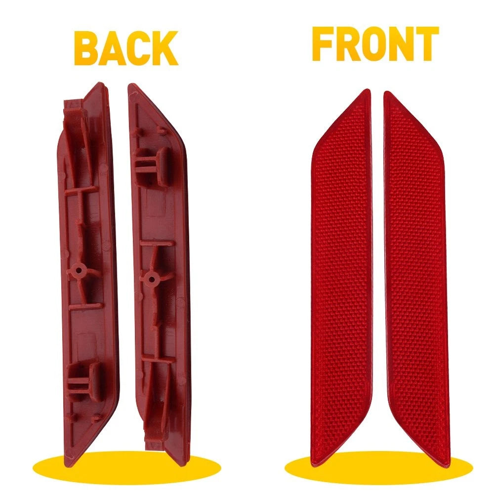 For 2013 2014 2015 Civic Honda Red Lens Rear Lower Bumper Reflector Left & Right 6B93BC-57