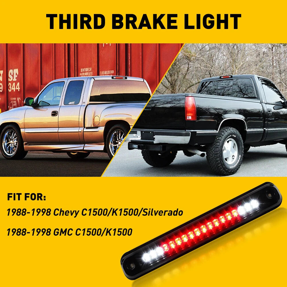 Fits 88-98 Chevy C1500/K1500/Silverado Rear Center High Mounted 3RD Brake Light 6B93BC-57