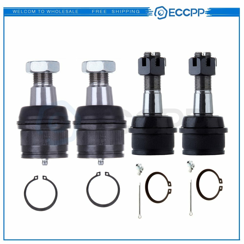 2 Upper 2 Lower Ball Joints For 1999-2010 2011 2012 Ford F250 F350 4WD 6B93BC-57