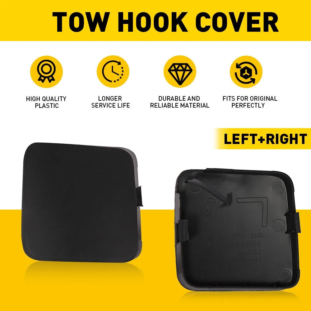 2 x Front Left Right Bumper Hook Tow Cover Cap For Toyota RAV4 2011-2012 EOA 6B93BC-57