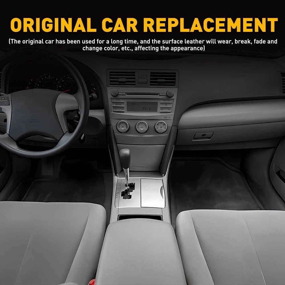 Gray/Beige Center Console Lid Armrest Leather Cover for 2007-2011 Toyota Camry A 6B93BC-57