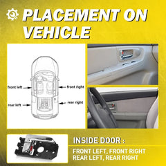 Interior Door Handle Inside Left Right For 04-09 KIA Spectra/05-09 Spectra5 EOA 6B93BC-57