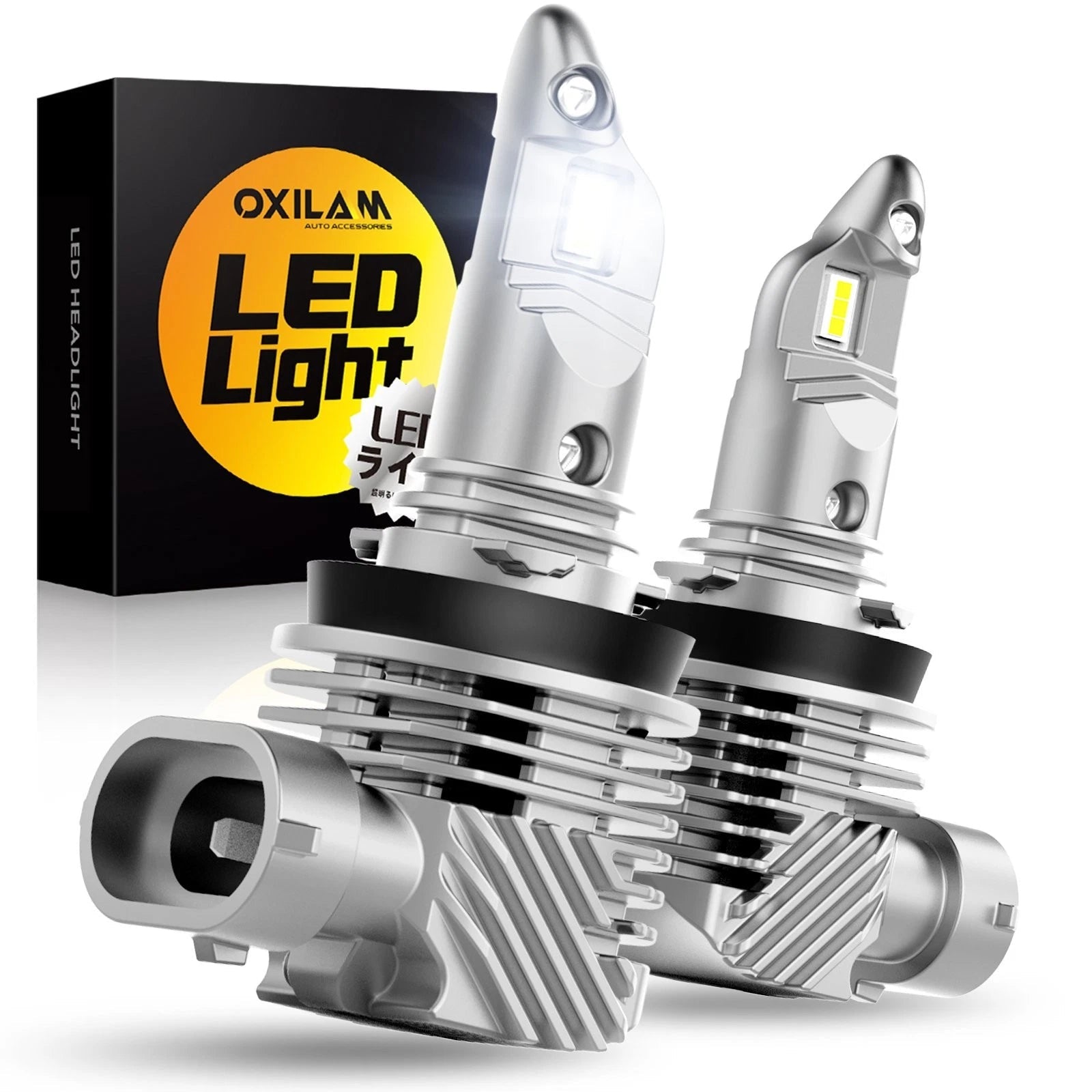 OXILAM H11 H9 LED Headlight Bulbs Low Beam Super Bright 6000K White Fanless OXILAM
