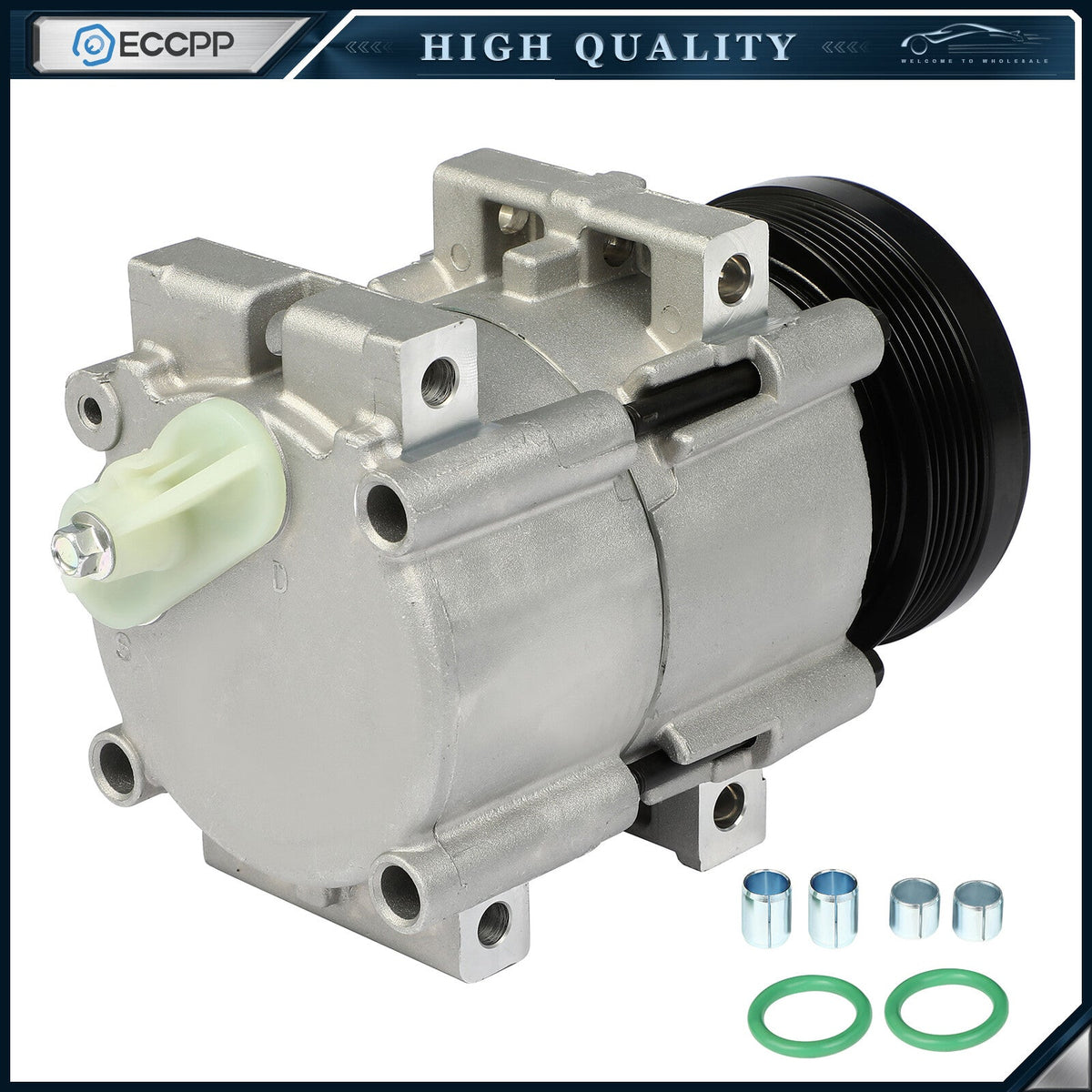 ECCPP A/C AC Compressor For 92-02 Ford Escort 92-99 Mercury Tracer 1.9L 2.0L ECCPP