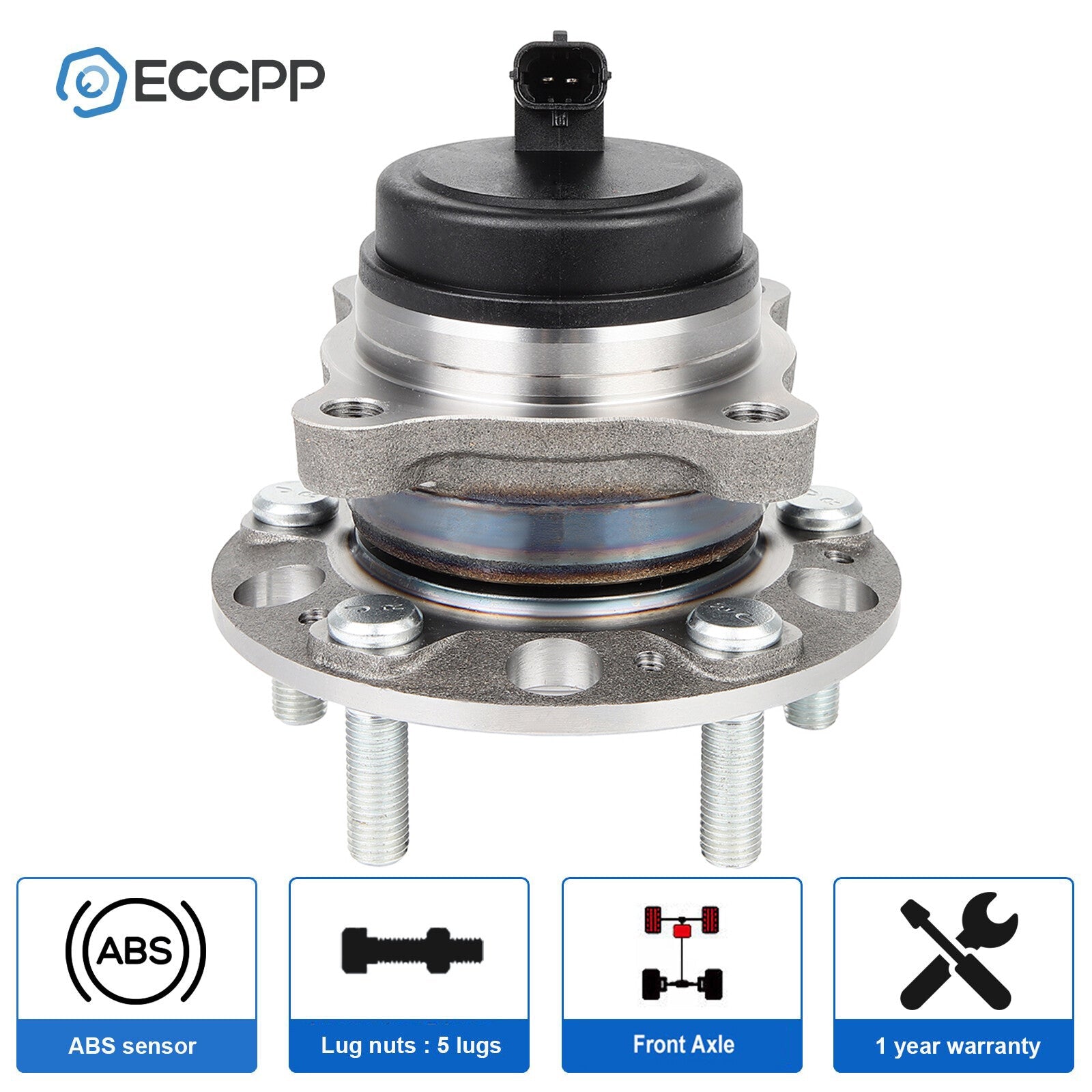 1Pc Wheel Hub Bearing Front RWD For Hyundai Genesis 2009-2014 Equus 2011-2016 6B93BC-57