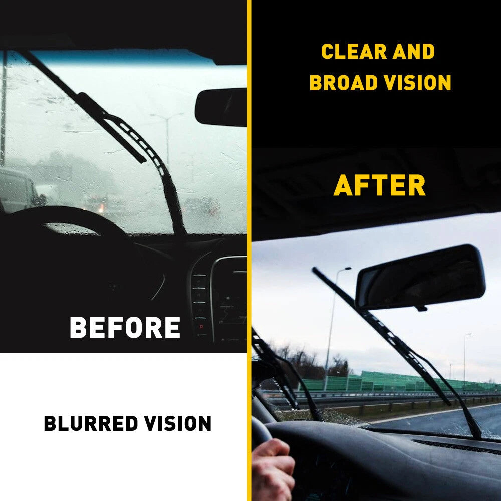 4PCS 28" 6mm Car Bus Rubber Universal Frameless Windshield Wiper Blade Refill US 6B93BC-57