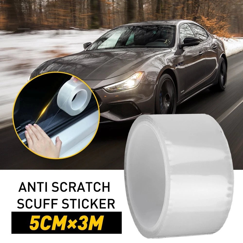 5CM Car Door Sill Trunk Bumper Sticker Protectors Cover Anti Scratch Scuff US EA 6B93BC-57
