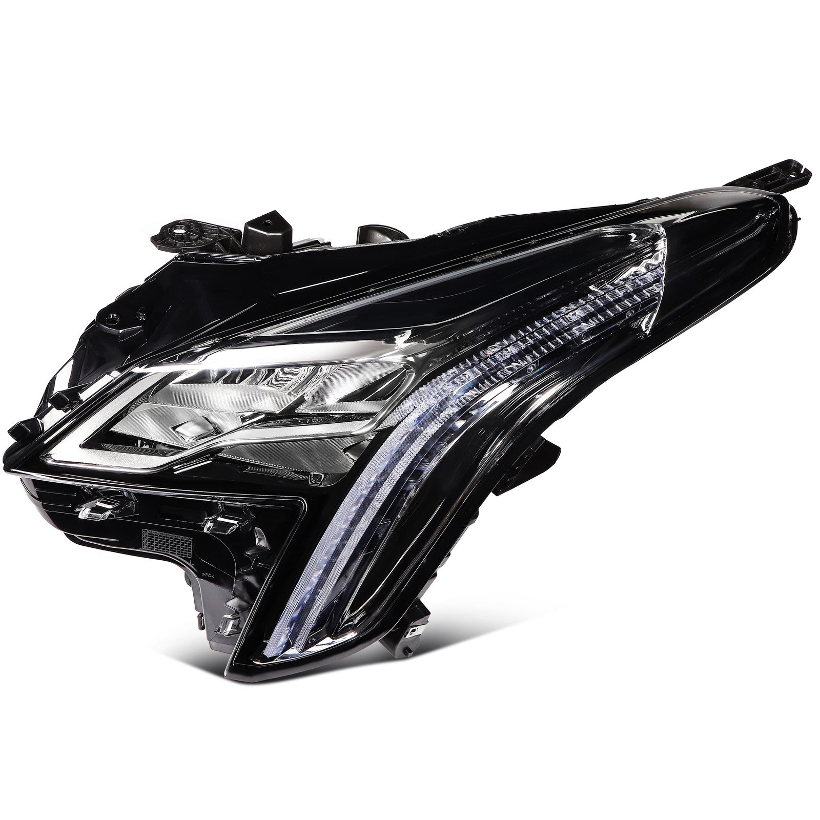 Left Side Full LED Headlight Assembly For 2018-2019 Cadillac XTS 3.6L Black 6B93BC-57