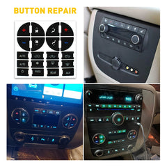 A/C Climate Knobs Audio Control Radio Repair Button Decal Sticker Car Interior A 6B93BC-57
