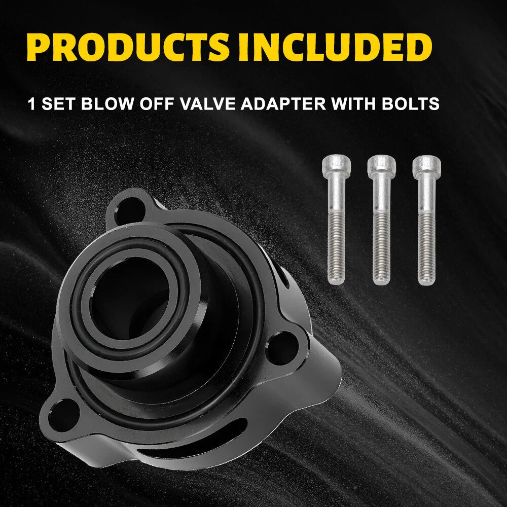Black Turbo Blow Off Valve BOV Adapter For Ford Fusion 1.5 1.6 2.0L Ecoboost EOA 6B93BC-57
