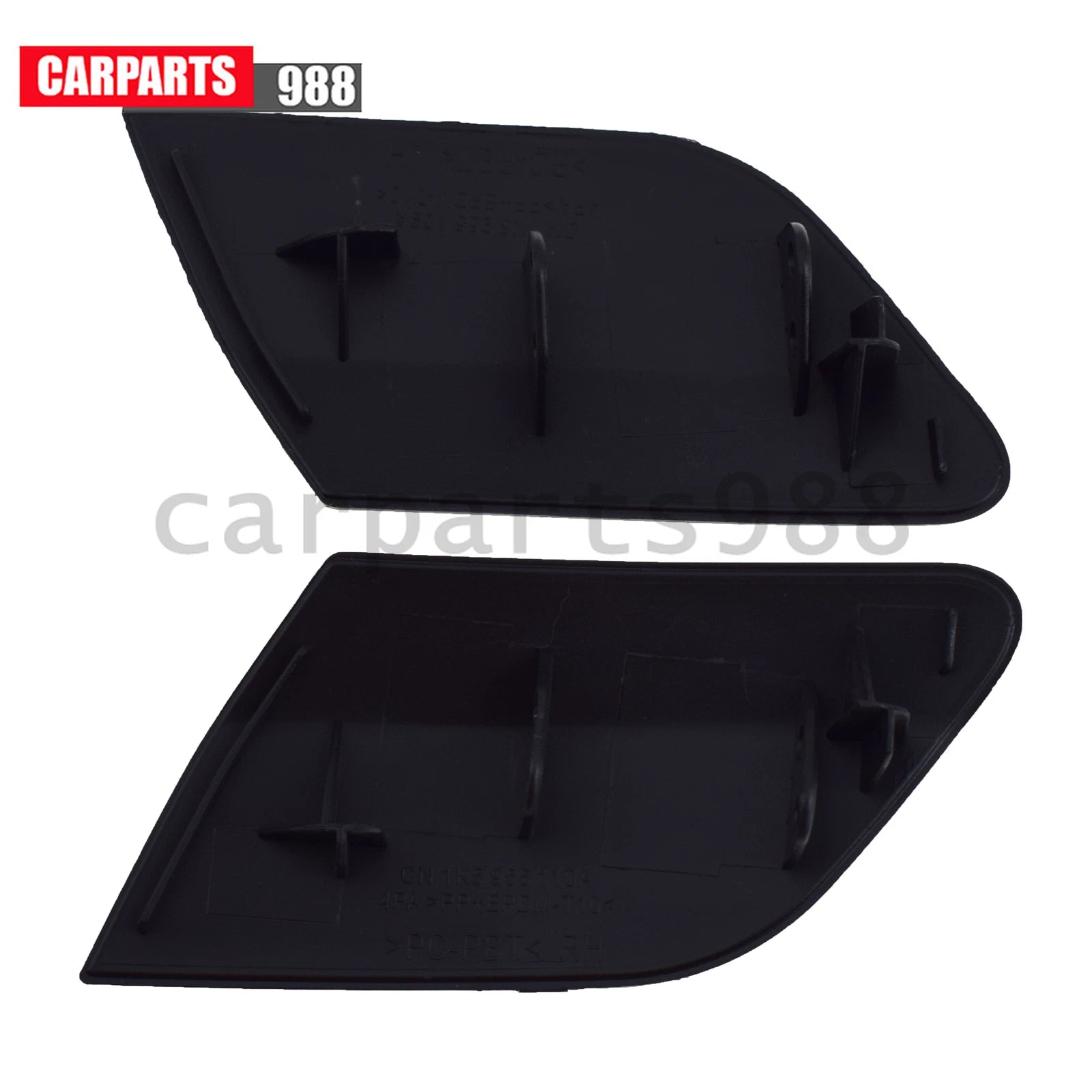 2Pcs Left Right Headlight Washer Cover For VW Rabbit 2006-2009 Jetta 2005-2010 6B93BC-57