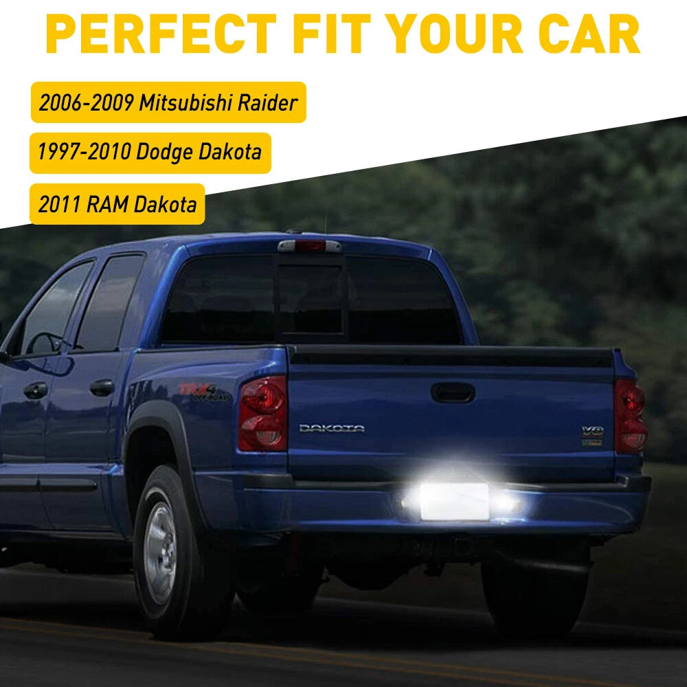 2x Super Bright LED License Plate Lights For 1997-2011 Dodge Dakota Pickup EOA 6B93BC-57