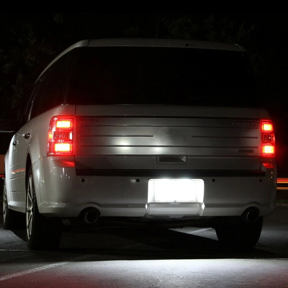 For 2010-14 Ford Mustang Flex "BRIGHTEST" WHITE LED License Plate Light Housing 6B93BC-57