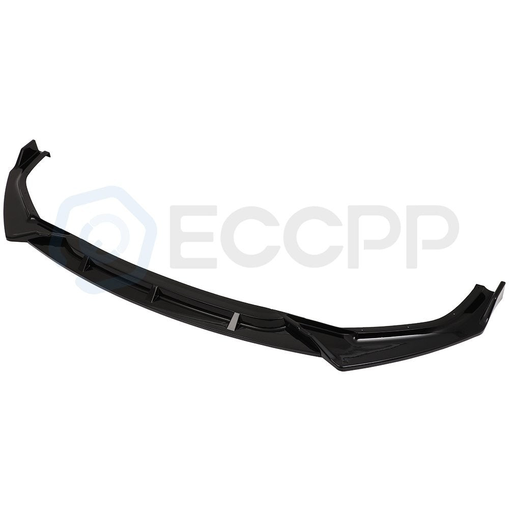 3x Front Lip Splitters For 19-20 Honda Civic 10th Gen Glossy Black 6B93BC-57