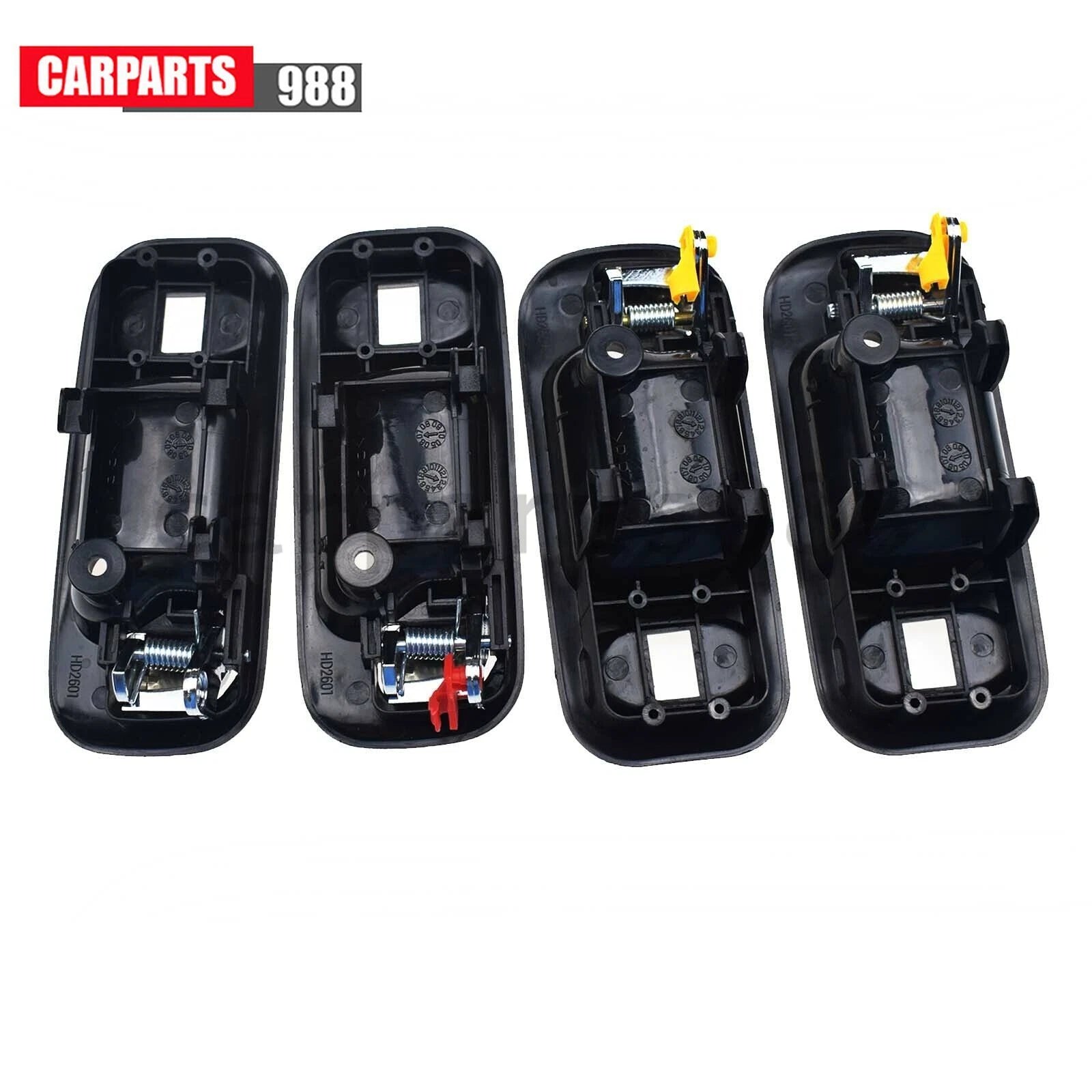 Inside Door Handle Front / Rear LH / RH for Honda CRV 1997-2001 Black & Chrome 6B93BC-57
