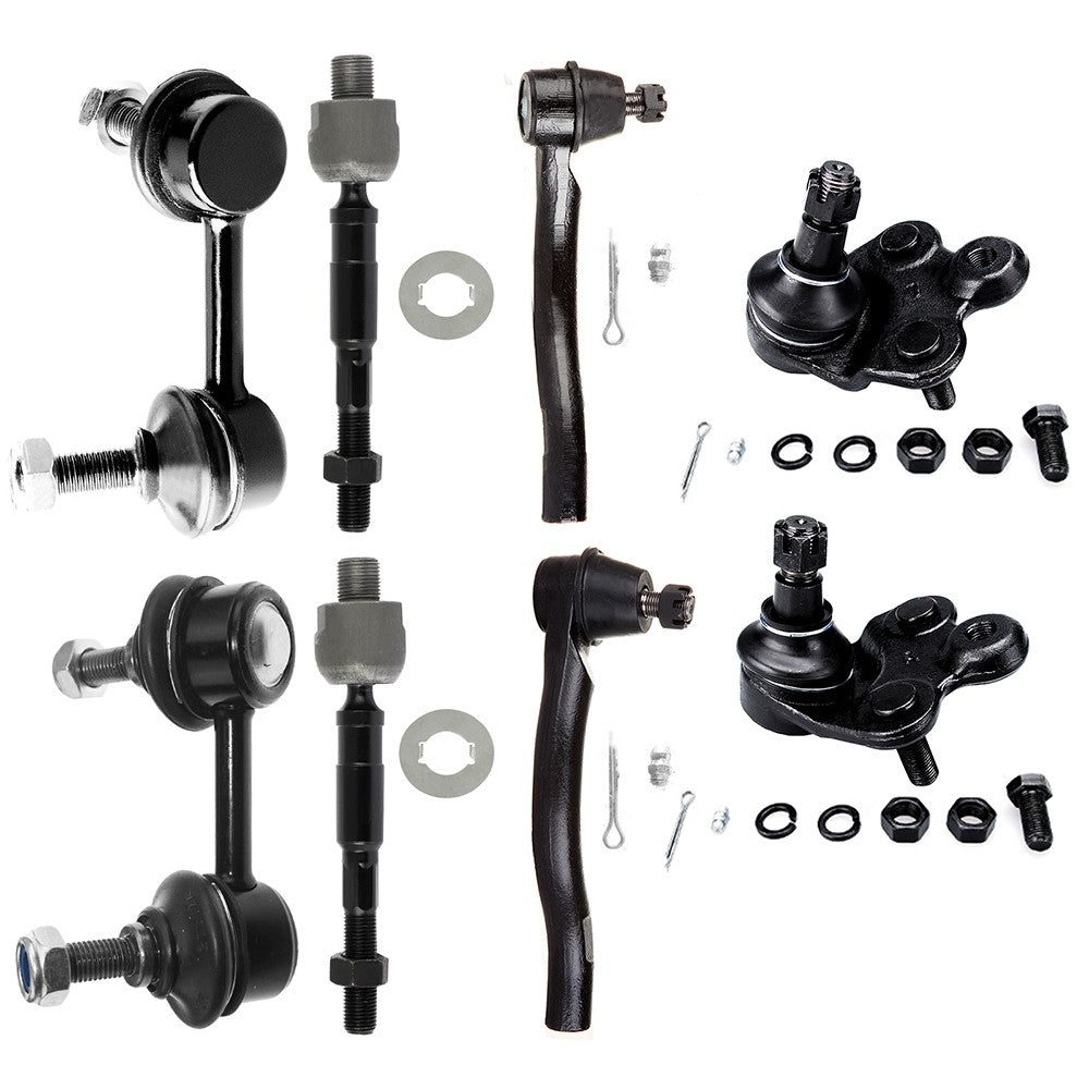 Front Struts Rear Shocks Sway Bars Tie Rods For Honda Civic 2006-2011 w/Springs KOEEP