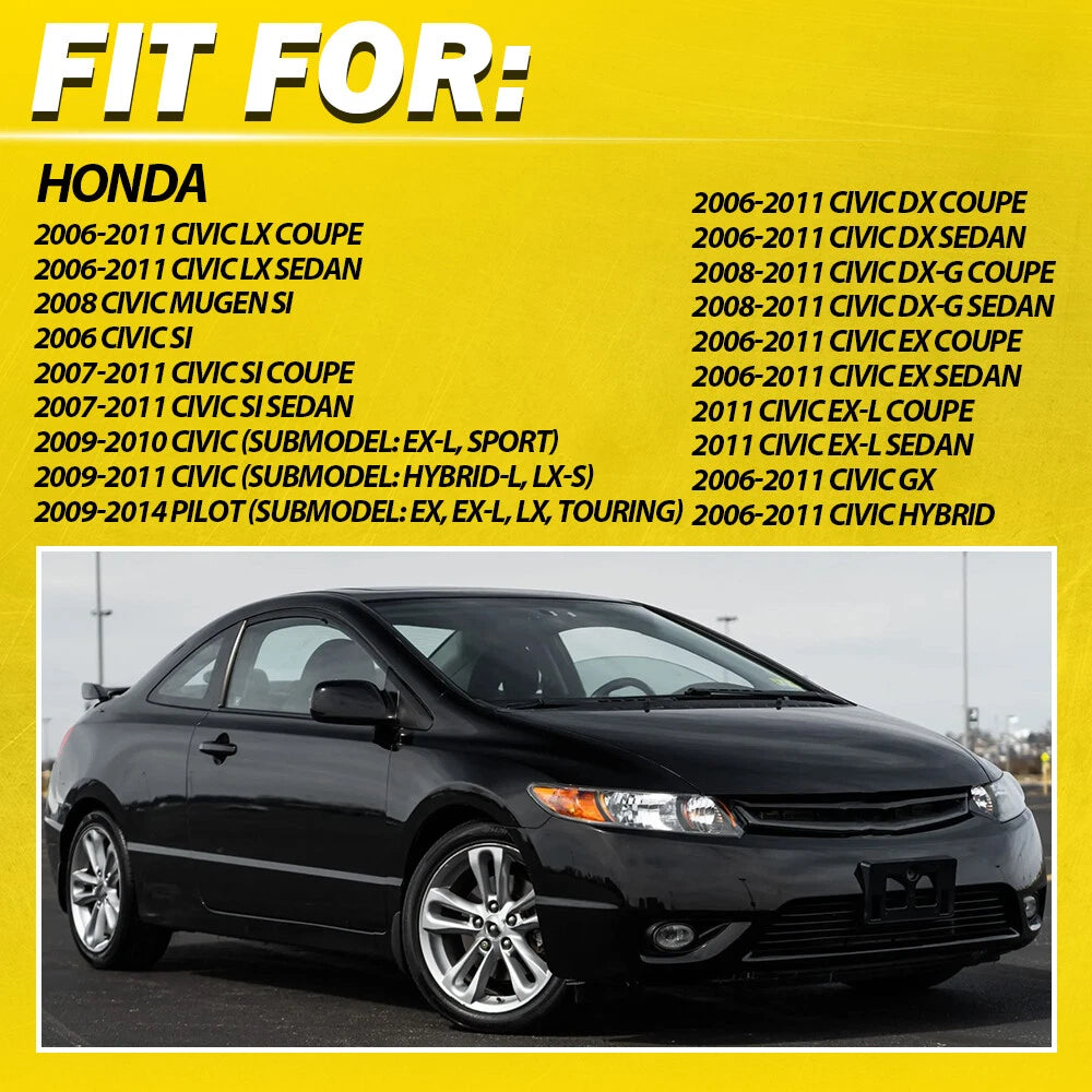 Outside Exterior Door Handle Black Front Driver Side For 2006-2011 Honda Civic A 6B93BC-57