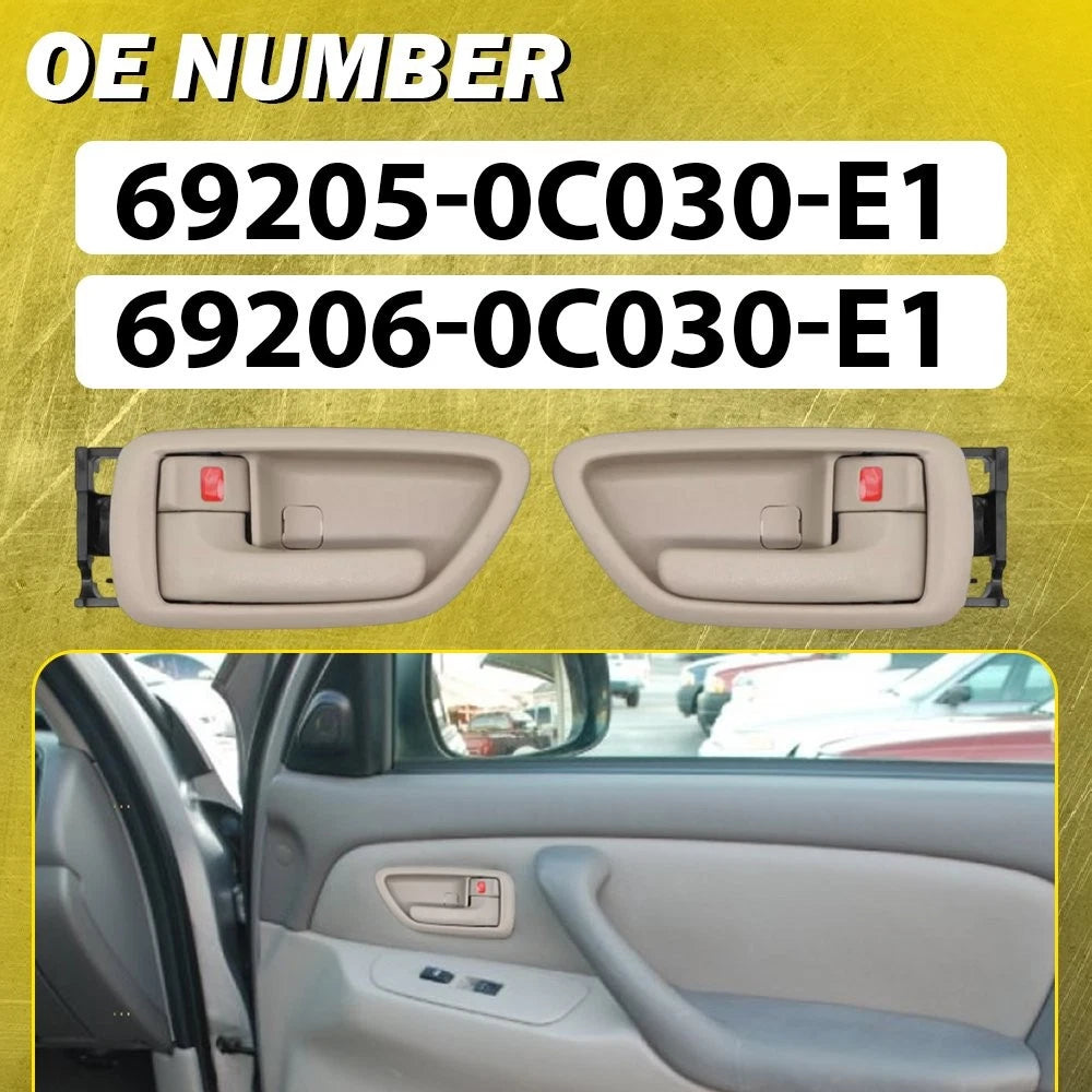 4PCS Door Handles Inside Interior Fits 2000-2004 Toyota Avalon 2001-07 Sequoia A 6B93BC-57