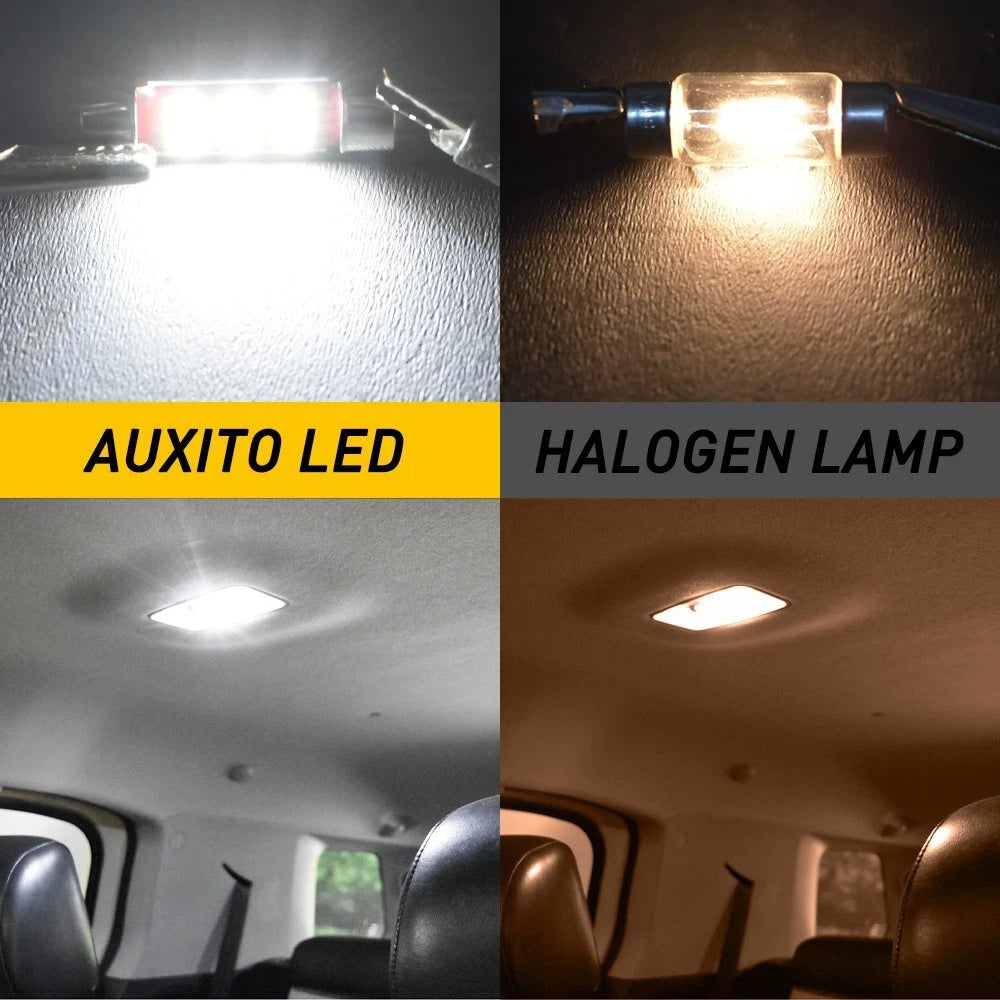 AUXITO 4X Dome Light DE3175 White 6000K Canbus LED Bulb for Toyota Camry 4Runner AUXITO