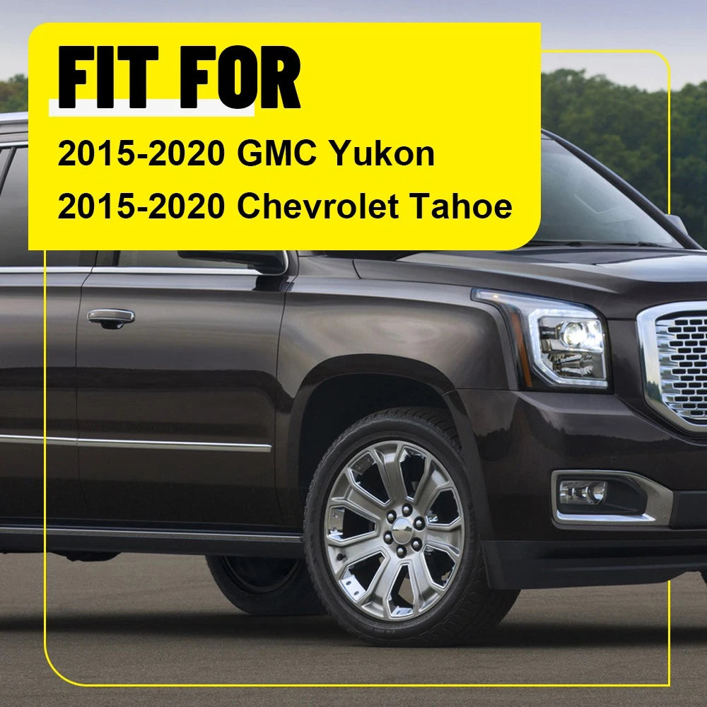 6X Glossy Black Pillar for 2015-2020 GMC Yukon Door Trim Piano Cover Window EOA 6B93BC-57