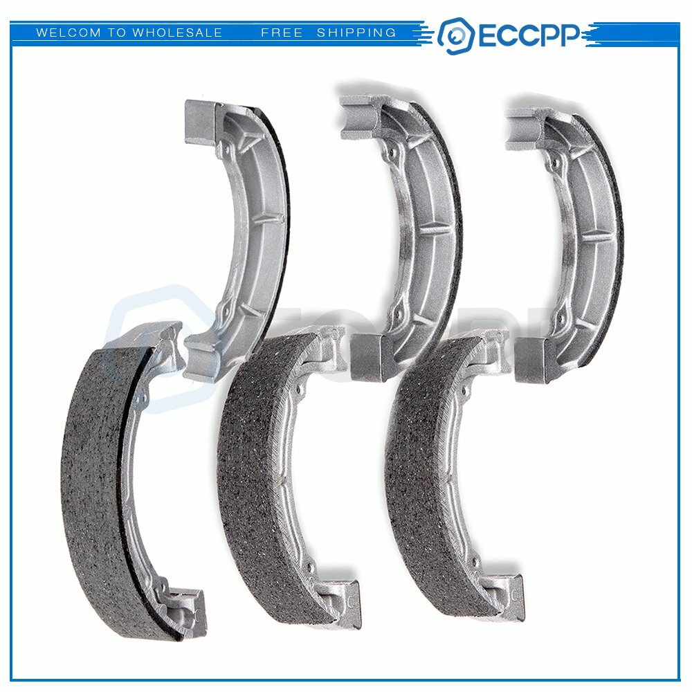 3 Pairs Front + Rear Brake Shoes For Kawasaki KLF220A Bayou 220 1988-2002 6B93BC-57