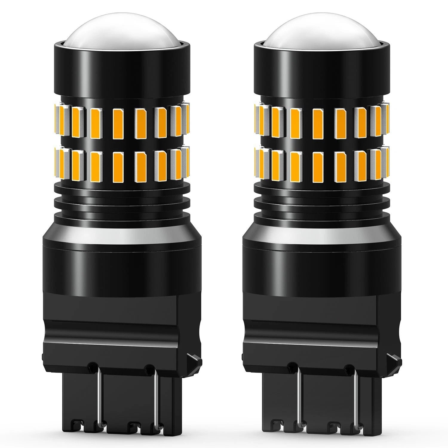 2X AUXITO Turn Signal Light 3156 3157A Amber LED Bulb 48H For Chevy Silverado EC AUXITO