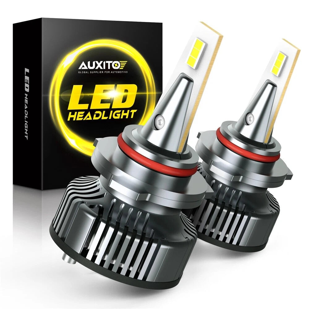 2X AUXITO 9005 HB3 LED Headlight Bulb HIGH BEAM Super Bright 16000LM CANBUS EOA AUXITO