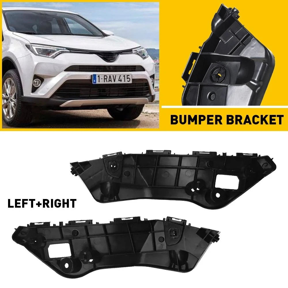 Pair Fits For 2016-2018 Toyota RAV4 Front Bumper Retainers Brackets Left & Right 6B93BC-57