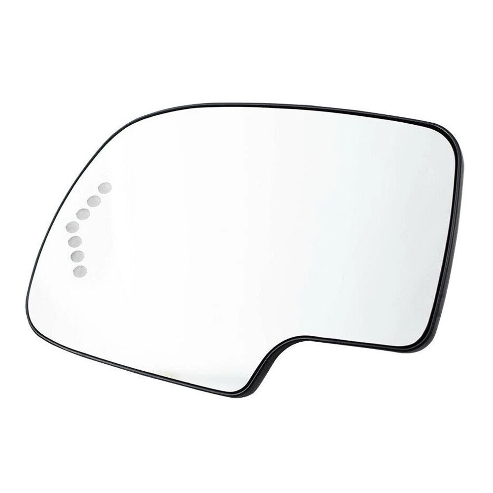 Mirror Glass Heated Turn Driver Signal Side LH for 2003-2007 Chevy GMC Cadillac 6B93BC-57