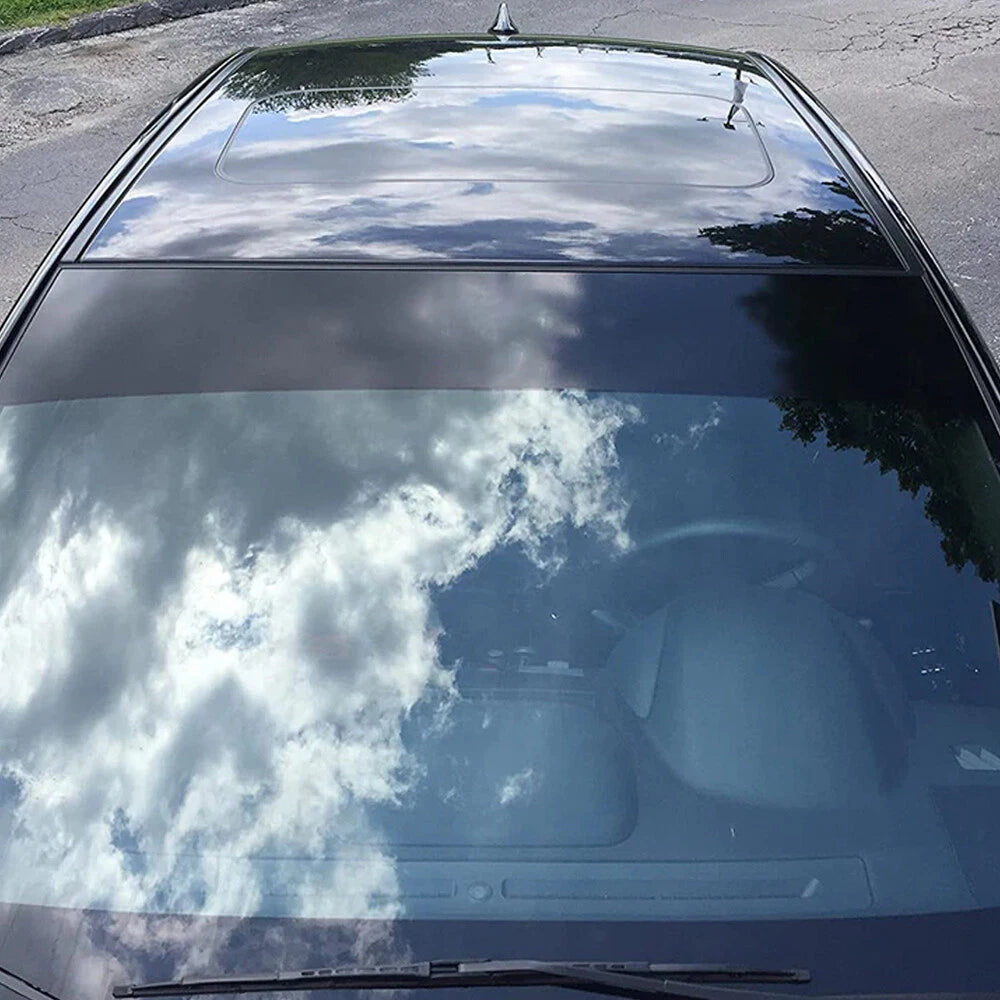 60x10'' Car Window Tint Windshield Sun Visor Vinyl PVC Decal Strip Sticker Black 6B93BC-57