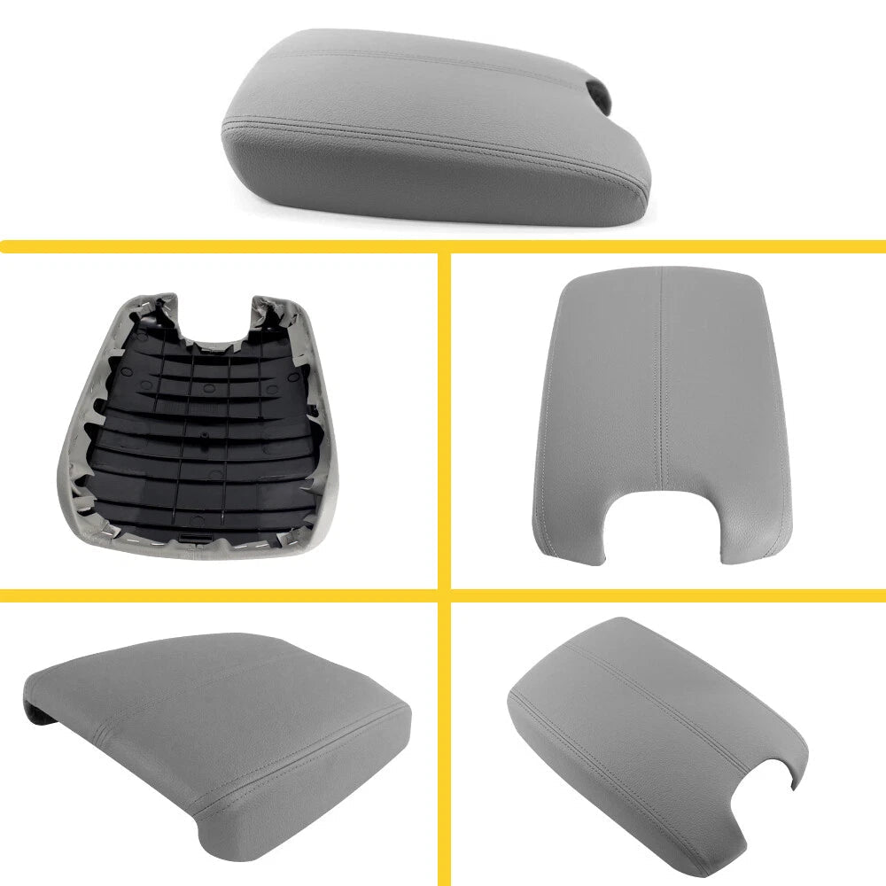 Center Console Armrest Lid Cover Gray for Leather 08-12 Honda Accord EOA 6B93BC-57
