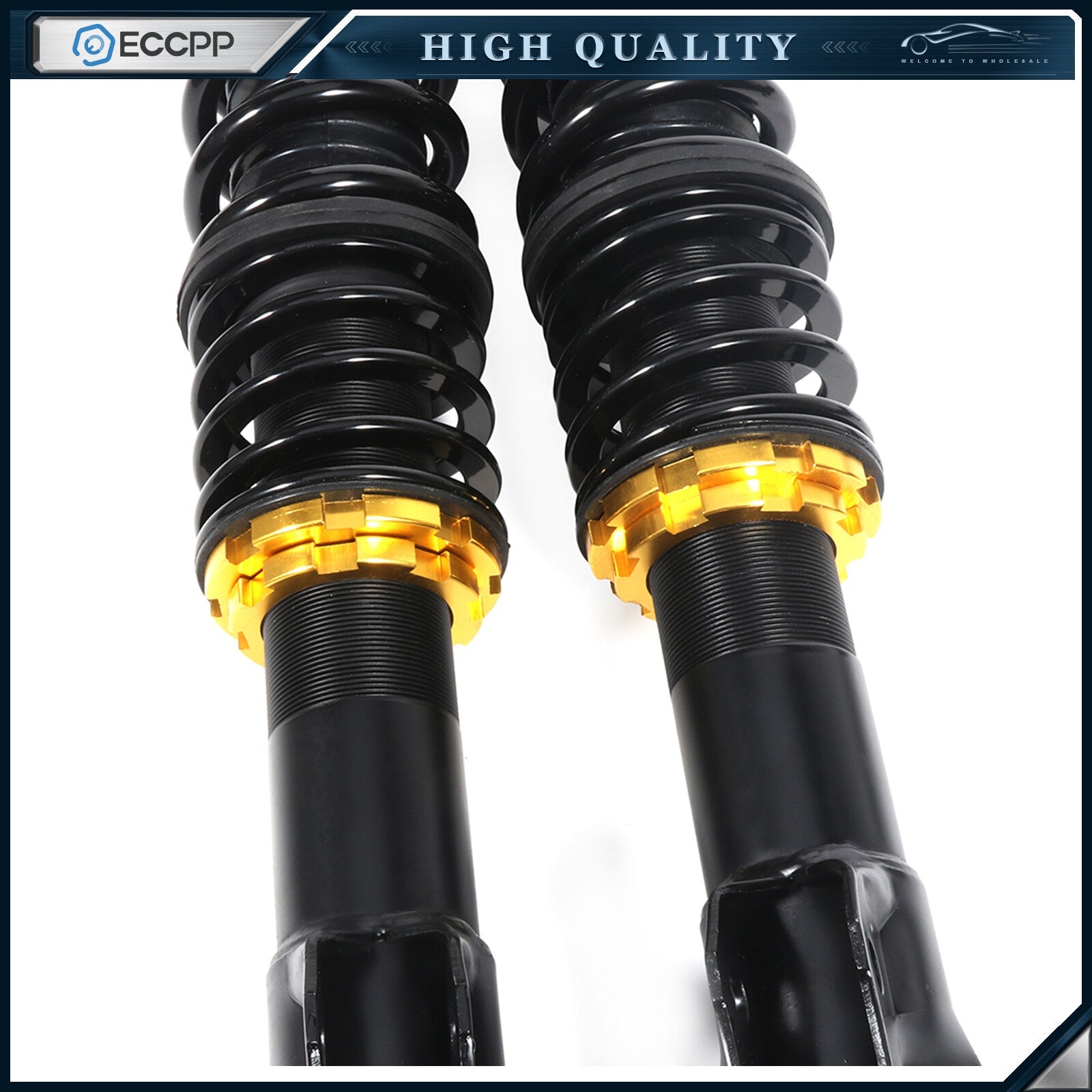 Coilovers Shocks Struts Suspension Lowering Kit For 95-2002 VW Cabrio Adjustable 6B93BC-57