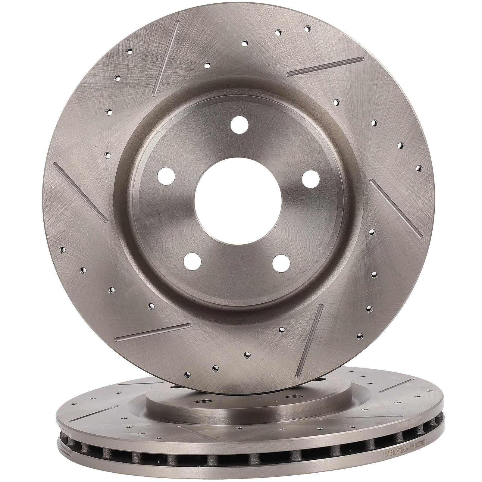 Front Brake Rotors & Ceramic Pads For Chrysler Town & Country 2012 - 2016 KOEEP
