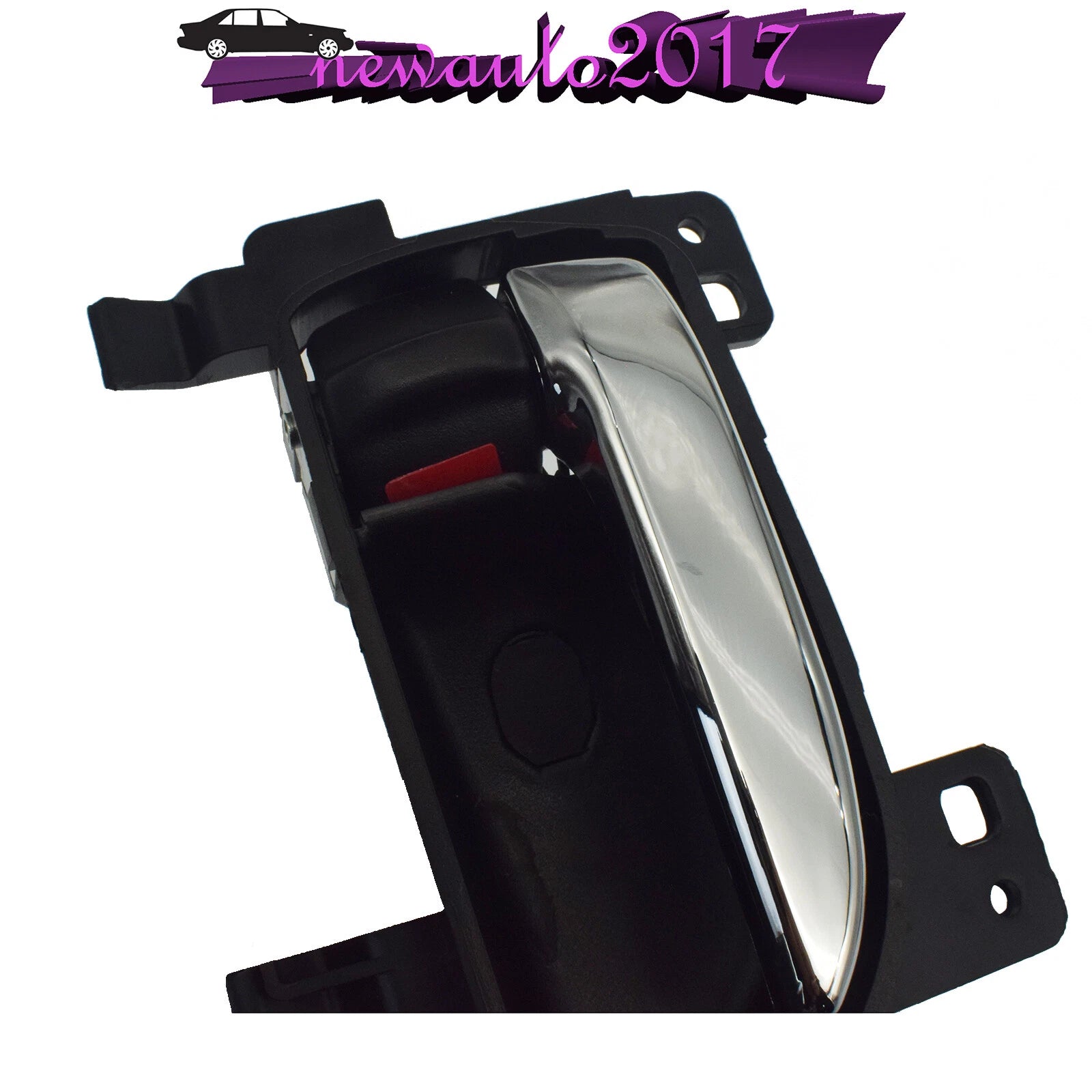 Right Inner Interior Inside Door Handle Black w/ Chrome For Subaru 61051FJ021VH 6B93BC-57