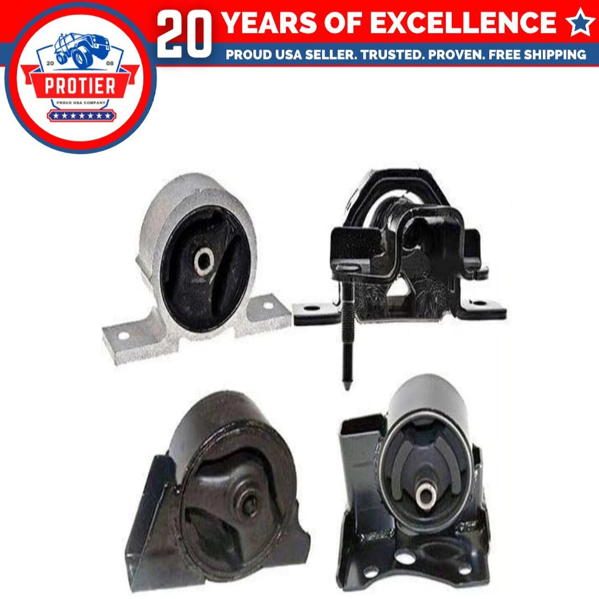 Engine Motor & Trans Mount Set for 2000-2006 Sentra 1.8L for Auto 6B93BC-57