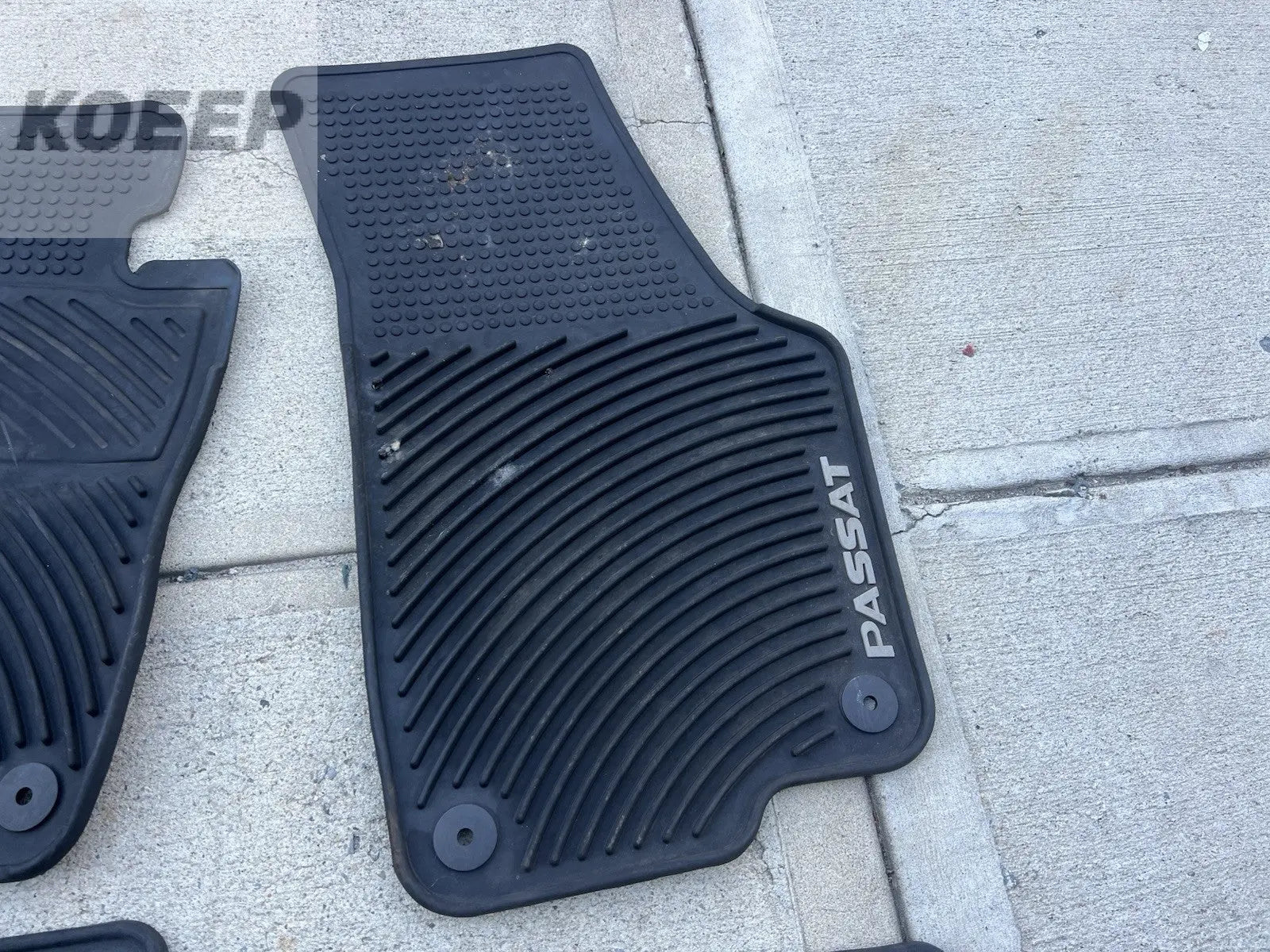 2012 - 2022 VW PASSAT INTERIOR ALLWEATHER RUBBER FLOOR MATS SET OEM 6B93BC-57