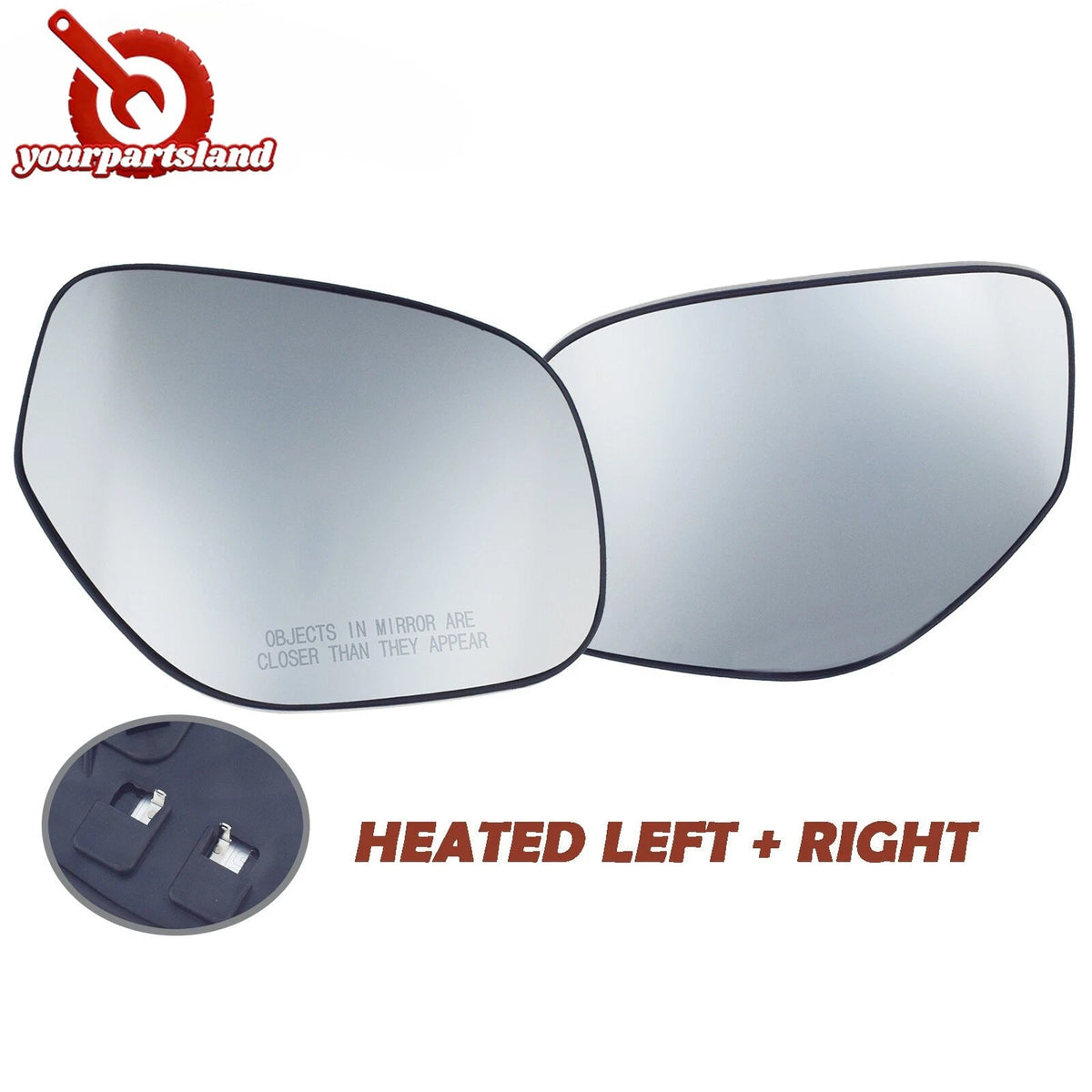 Heated Mirror Glass w/ Backing Plate for Mitsubishi Outlander 10-13 Left Right 6B93BC-57