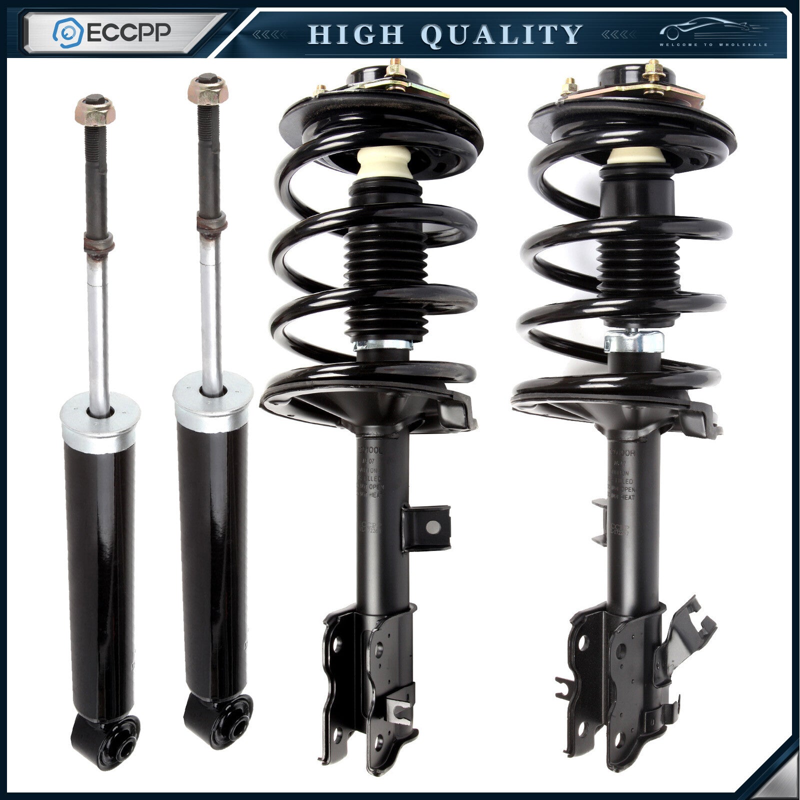 For Nissan Murano 3.5L 2003-2007 Shocks Absorber + Complete Strut Spring Mounts 6B93BC-57