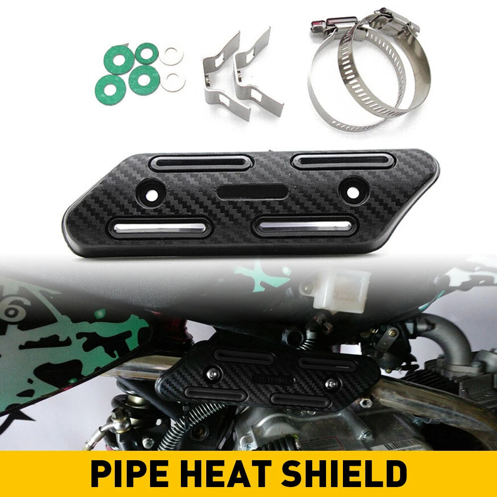 Exhaust Muffler Pipe Heat Cover Heel Shield Guard Protector For Honda Kawasaki 6B93BC-57